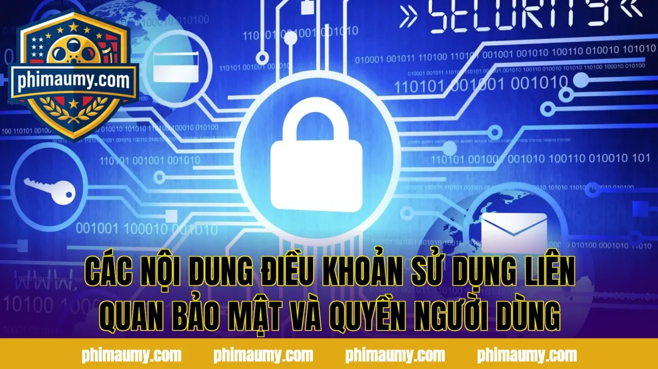 Các nội dung điều khoản sử dụng liên quan bảo mật và quyền người dùng