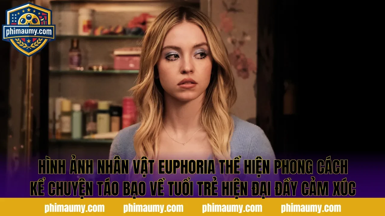 Hình ảnh nhân vật Euphoria thể hiện phong cách kể chuyện táo bạo về tuổi trẻ hiện đại đầy cảm xúc